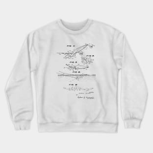 Fishing Lure Vintage Patent Hand Drawing Crewneck Sweatshirt